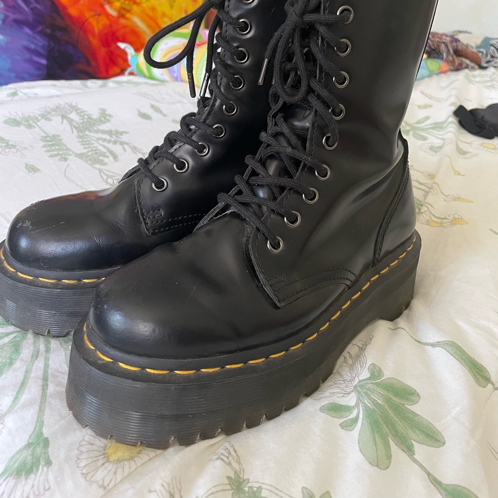 Black Jadon Platform Doc Martens